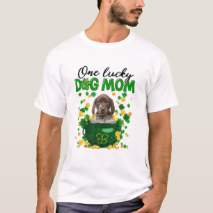 Camiseta Um Cachorro Sortudo Mãe Engraçado Ponteiro Alem
