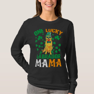 Camiseta Um Cachorro Sortudo Mama Labrador Retriever Mãe Ru