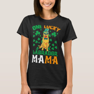 Camiseta Um Cachorro Sortudo Mama Labrador Retriever Mãe Ru