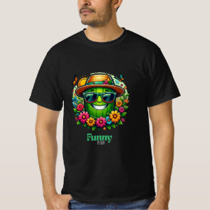 Camiseta Um Cactus Engraçado, Celebrando Primavera com Joy.