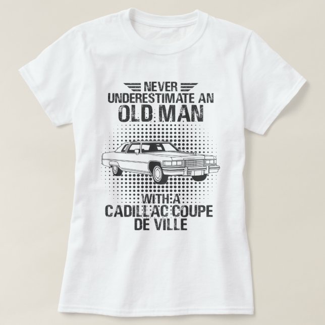 Camiseta Um Cadillac Velho Coupe De Ville (Frente do Design)