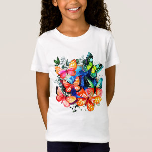 Camiseta Um Caleidoscópio De Borboletas