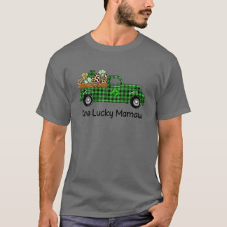 Camiseta Um Caminhão de Mamaw Feliz Xadrez Verde Shamrocks
