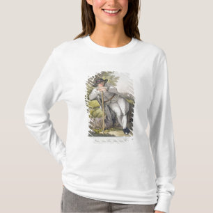 Camiseta Um camponês do vale de Tesino em Tirol, de um co