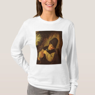 Camiseta Um camponês que guardara um jarro e uma tubulaç