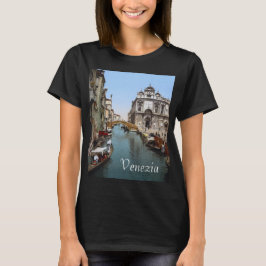 Camiseta Um canal ocupado em Veneza (1900)