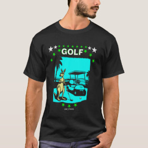 CAMISETA UM CANGURO DE GOLFE ANIMAIS DE GOLFE ENGRAÇADOS