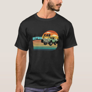 Camiseta Um carro clássico retrô