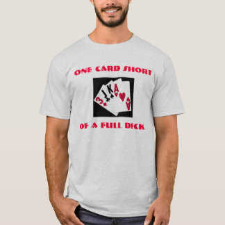 Camiseta Um cartão curto de uma plataforma completa