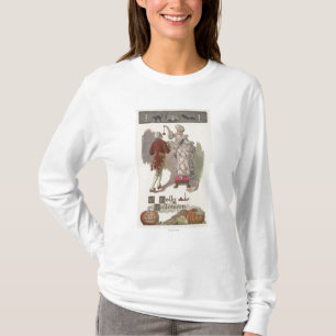 Camiseta Um casal vestido HalloweenRestoration alegre