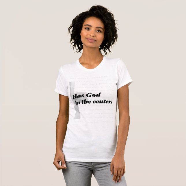 Camiseta Um casamento forte tem o deus no centro (Frente Completa)