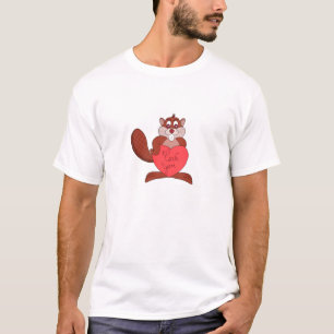 Camiseta Um castor apaixonado