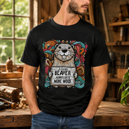Camiseta Um Castor Limpo Sempre Consegue Mais Madeira