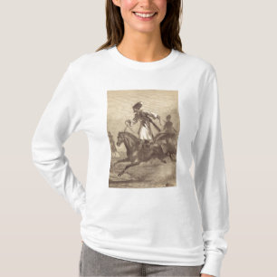 Camiseta Um cavaleiro do Cossack