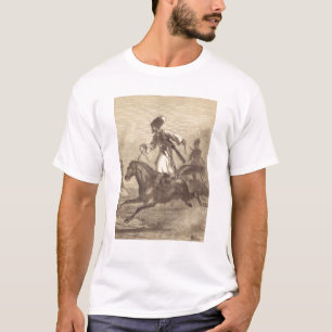 Camiseta Um cavaleiro do Cossack