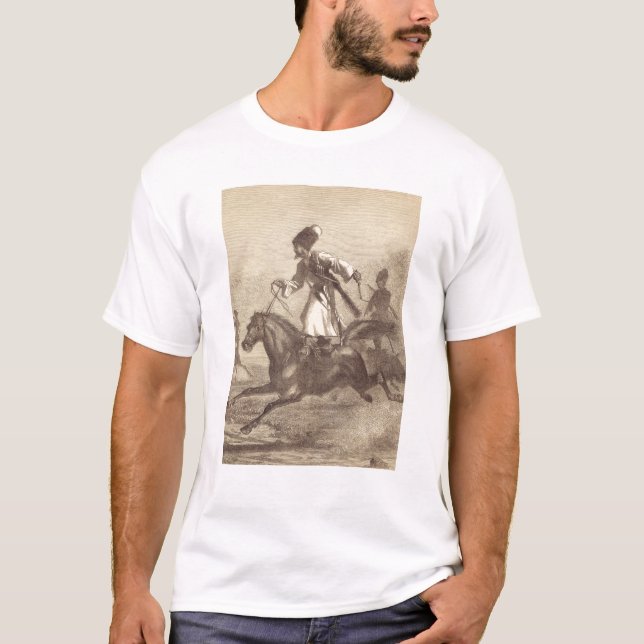 Camiseta Um cavaleiro do Cossack (Frente)