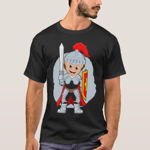 Camiseta Um cavaleiro orgulhoso da Medieval com espada