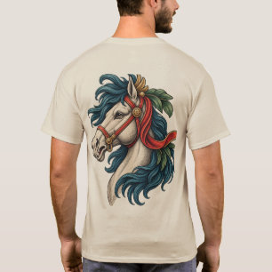 Camiseta Um cavalo de criatura hispânica