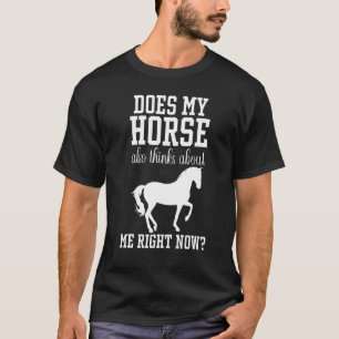 Camiseta Um cavalo dizendo Louco por Cavalos Galopp dizendo