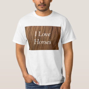 Camiseta Um Cavalo Eu Adoro T-Shirt Cavalo