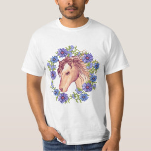 Camiseta Um Cavalo Margarida Azul