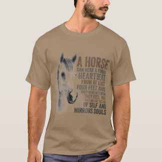 Camiseta Um Cavalo Pode Ouvir Um Retrô De Pulso Humano
