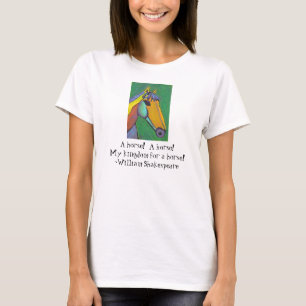 Camiseta Um cavalo! Um cavalo! Meu reino para um cavalo! -