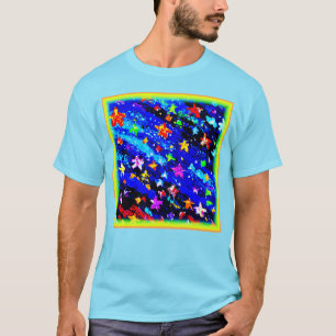 Camiseta Um Céu Estrelado De Cor Brilhante. Comprar Agora