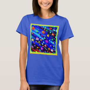 Camiseta Um Céu Estrelado De Cor Brilhante. Comprar Agora