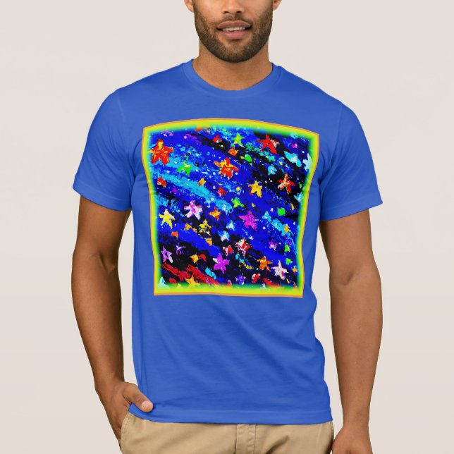 Camiseta Um Céu Estrelado De Cor Brilhante. Comprar Agora (Frente)