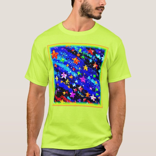 Camiseta Um Céu Estrelado De Cor Brilhante. Comprar Agora (Frente)