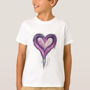 Camiseta Um chá meteoro que forma um coração ou em