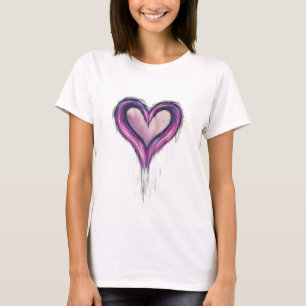Camiseta Um chá meteoro que forma um coração ou em