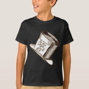 Camiseta Um chapéu louco do Hatter no Sepia
