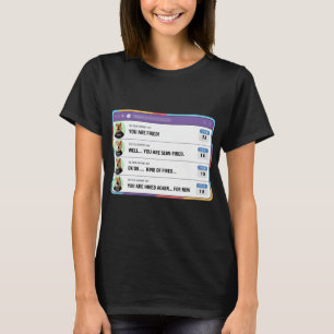 Camiseta Um chefe idiota disparando pessoas por engano