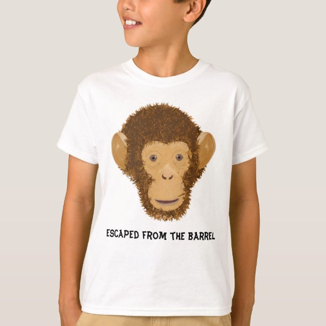 Camiseta Um Cheio de barril de macacos (Frente)