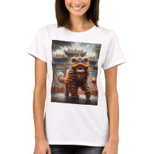 um chinês com uma cabeça de leão