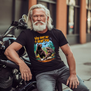 Camiseta Um choque no bosque caçando humoralmente