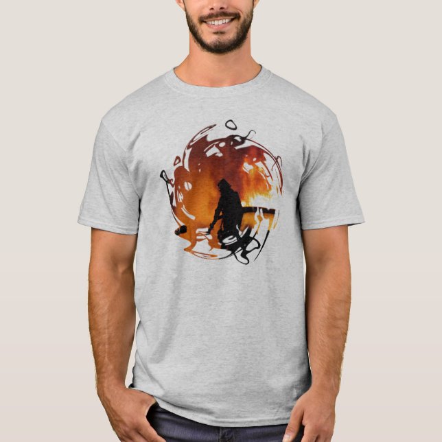 Camiseta Um círculo das chamas (Frente)