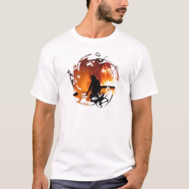 Camiseta Um círculo de chamas (Frente)