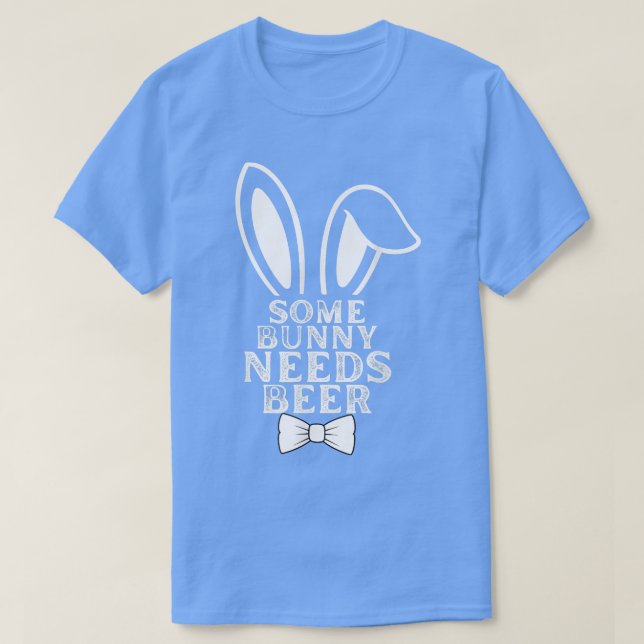 Camiseta Um Coelhinho Precisa De Um Presente De Cerveja Da  (Frente do Design)