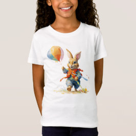 CAMISETA UM COELHO DOCE COM BALÕES