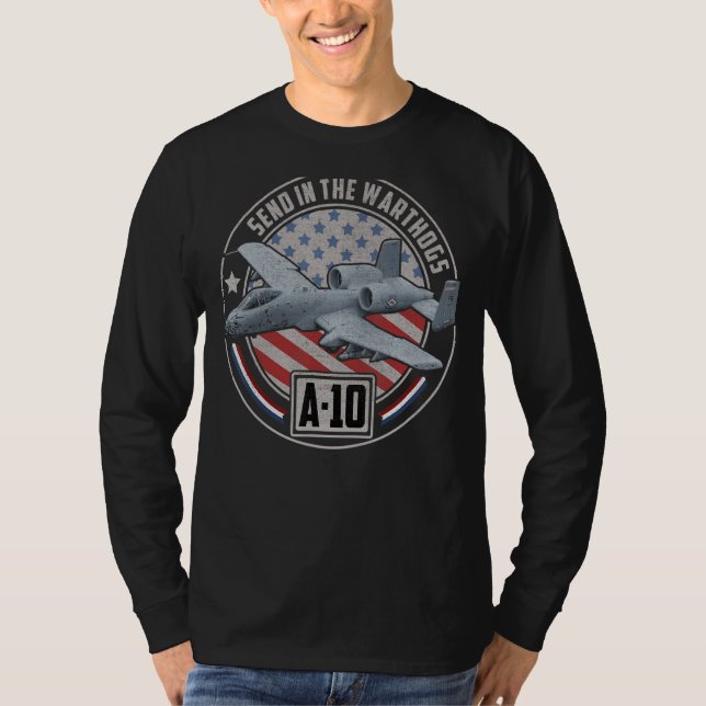 Camiseta Um Combatente de 10 Aviões com Thunderbolt de Guer (Frente)