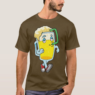 Camiseta Um copo de cerveja engraçado é bebendo cerveja voc