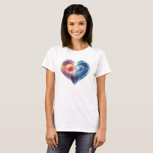 Camiseta Um coração maravilhoso "Um coração dois vive"