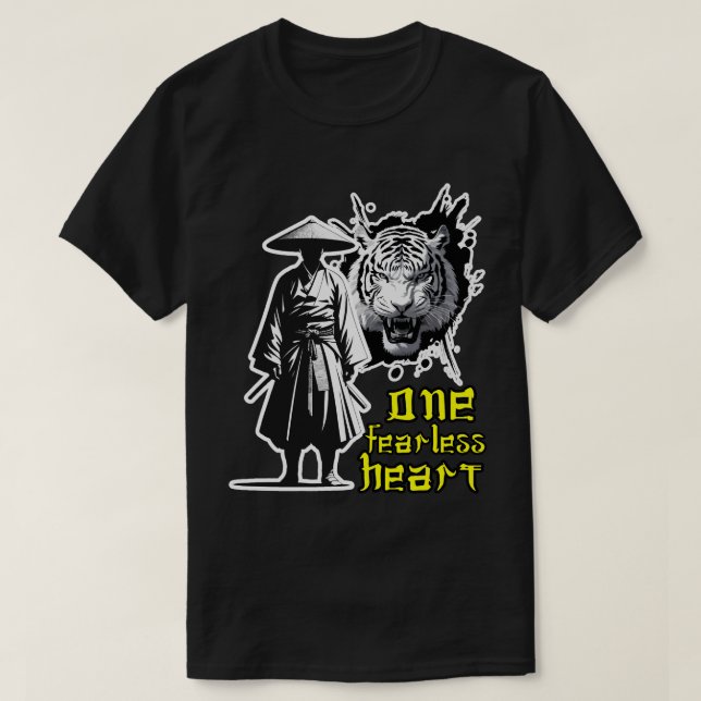 Camiseta Um Coração Sem Medo (Frente do Design)