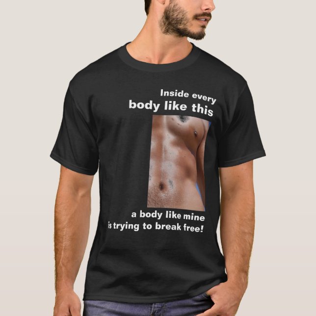 Camiseta Um corpo gosta de meus (Frente)