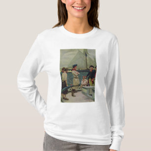 Camiseta Um corsário americano que toma um prêmio britân