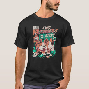 Camiseta Um Córtus Selvagem Parece Um Bastante Animal Monst