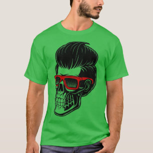 Camiseta Um crânio de barbeiros